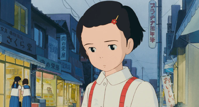 Image of Taeko contemplating